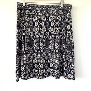 Max Studio a-line mini skirt with an elastic waistband in a stretchy jersey knit